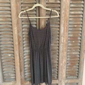 A black and white floral sundress.